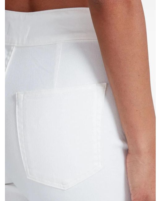 ASKK NY White Brighton High-Waisted Wide-Leg Jeans