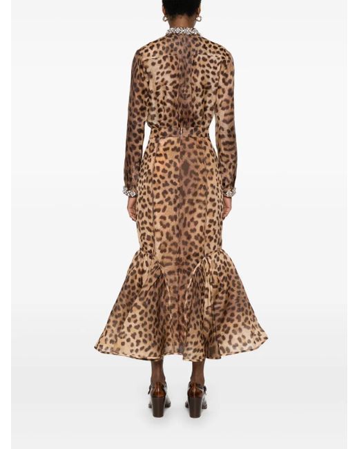 Zimmermann Crush マキシスカート Brown