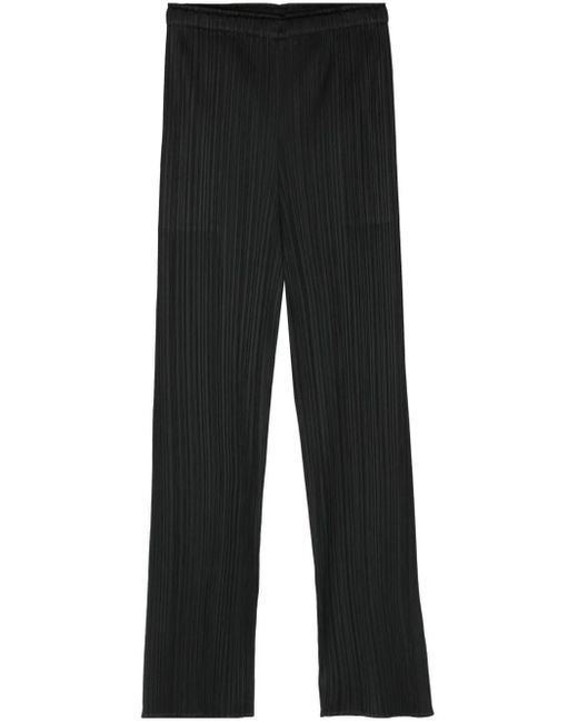 Pleats Please Issey Miyake Black Mc March Plissé Trousers