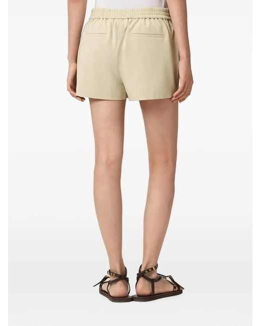 AllSaints Natural Aleida Drawstring Tailored Shorts