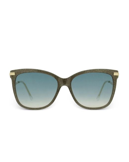 Gafas de sol Steff con purpurina Jimmy Choo de color Gray