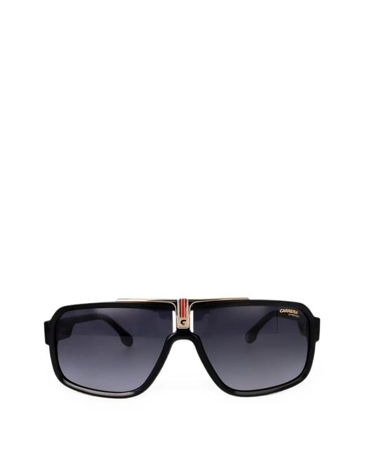 Carrera Black Geometric-Frame Sunglasses for men