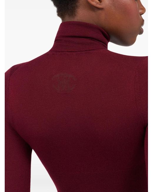 Roberto Cavalli Red Long-Sleeve Top
