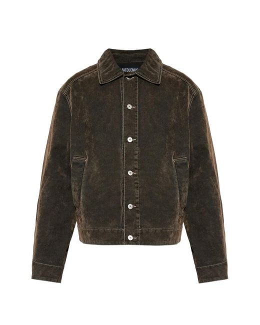 Jacquemus Green Mirada Button Corduroy Jacket for men