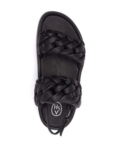 Sandali Voyage con cinturino posterioreAsh in Pelle di colore Nero Donna Scarpe da Scarpe basse e piatte da Sandali bassi 