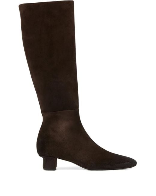 Marsèll Brown Suede Knee-High Boots