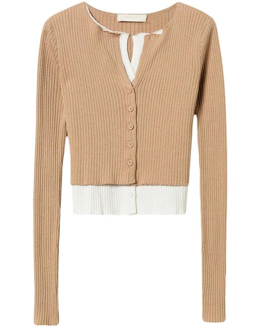 Twinset Natural Cotton Cardigan