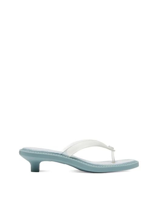 COACH Blue Jelly Thong Sandals