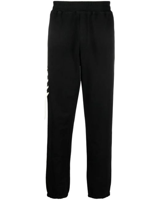 Craig Green Black Lace-Up Organic Cotton Track Pants for men