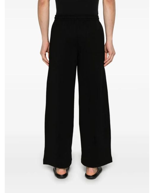 stein Black Tapered Track Pants for men