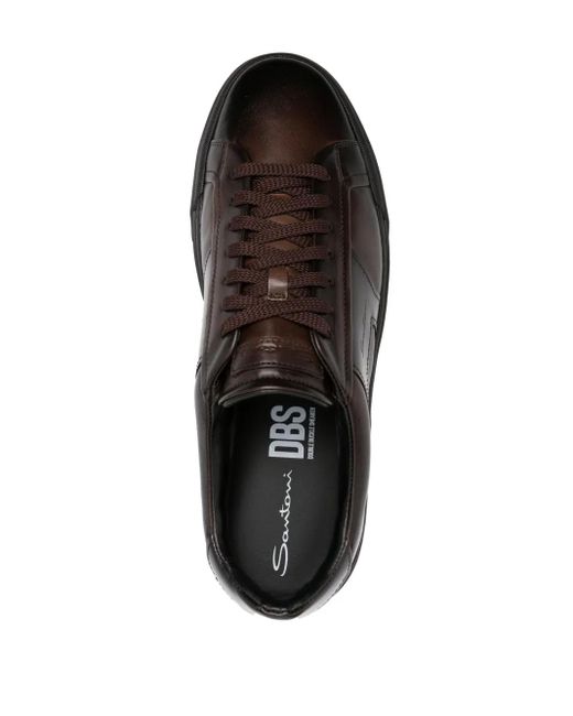 Santoni Black Sneakers for men