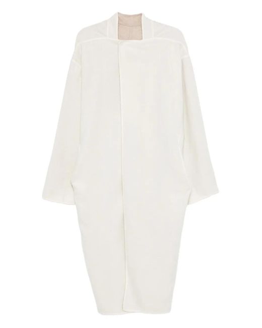Rick Owens Asymmetrisch Jack Met Overlap in het White