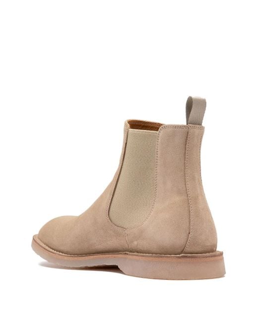 メンズ Officine Creative Flexus Suede Boots Natural