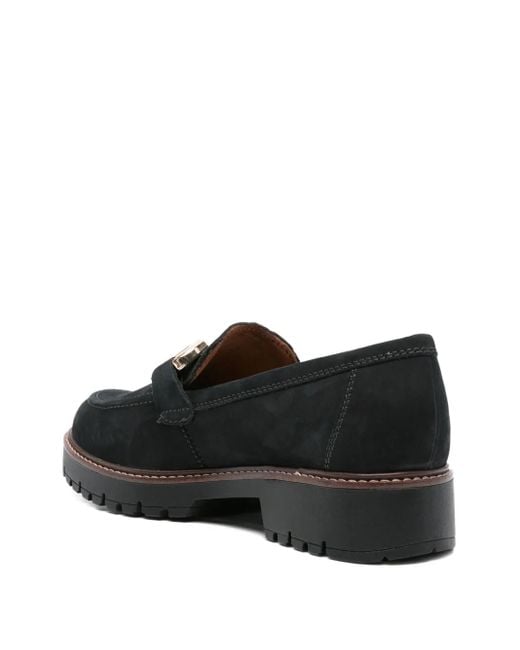 Tamaris Black 40Mm Chain-Link Platform Loafers