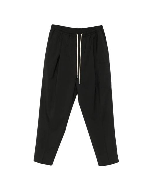 BE ABLE Black Pantalon Fuselé À Lien De Resserrage for men