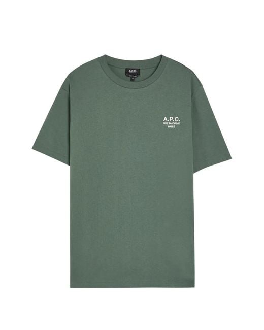A.P.C. Green Rue Madame T-Shirt for men