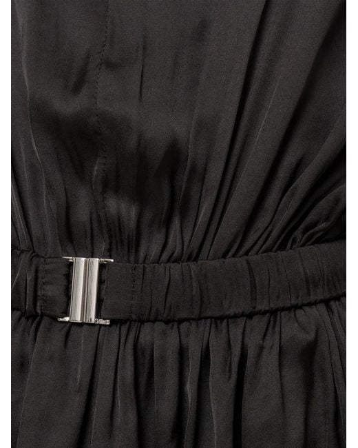 Nissa Black Belted V-Neck Top