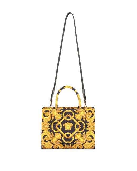 Bolso shopper Medusa Barocco Versace de color Metallic