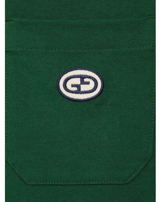 Gucci Katoenen Poloshirt Met GG-logo in het Green voor heren