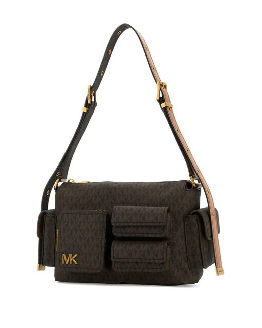 MICHAEL Michael Kors Black Medium Dakota Monogram Shoulder Bag