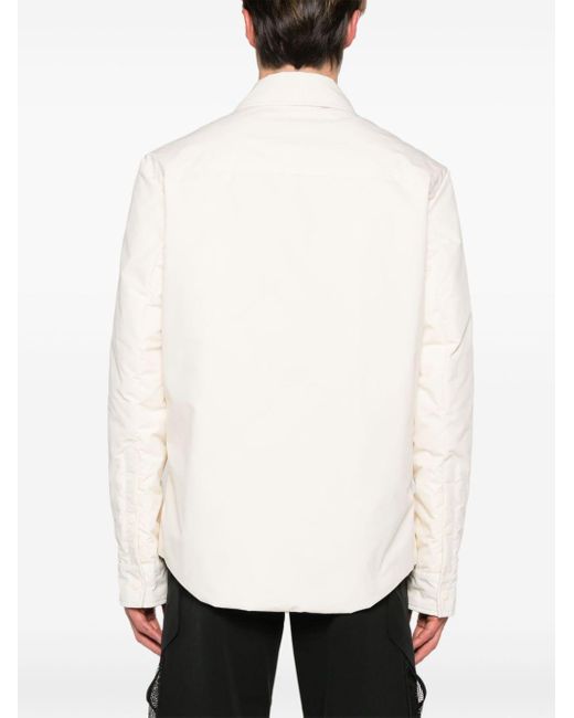 Moncler White Padded Shirt Jacket for men