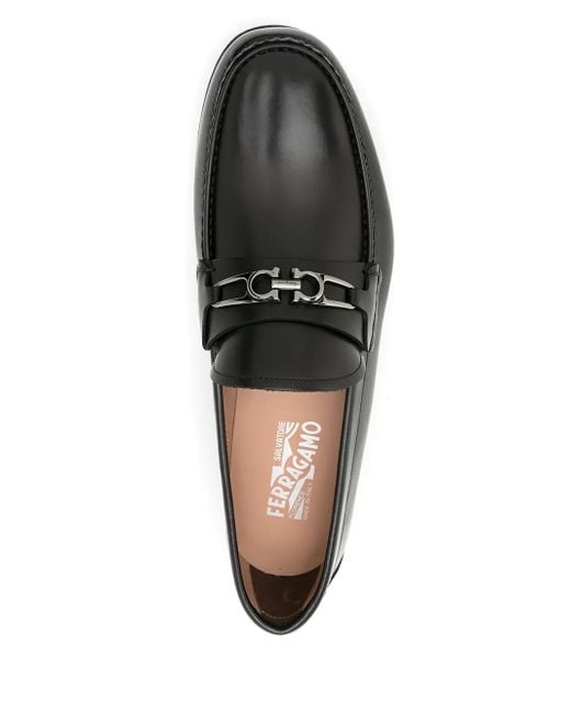 Ferragamo Black Ferragamo Mathias Slip-On Loafers for men