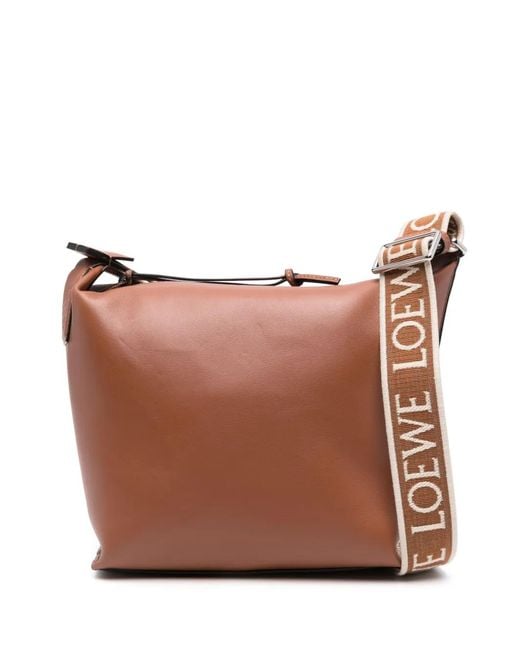 Loewe Brown Cubi Crossbody Small for men