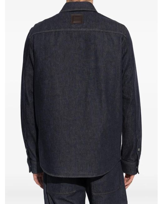 Moncler Klassisches Jeanshemd in Blue für Herren