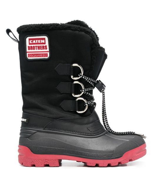 Botines con forro de pelo DSquared² de Cuero de color Negro para hombre -  Lyst