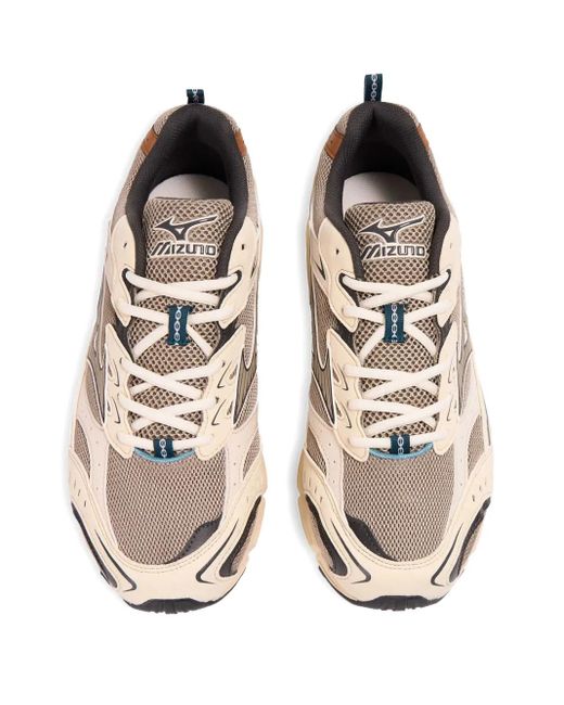 メンズ Mizuno メッシュパネル スニーカー Natural