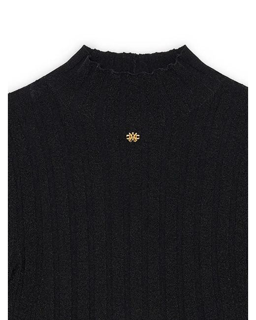Amiri Black Ribbed Top