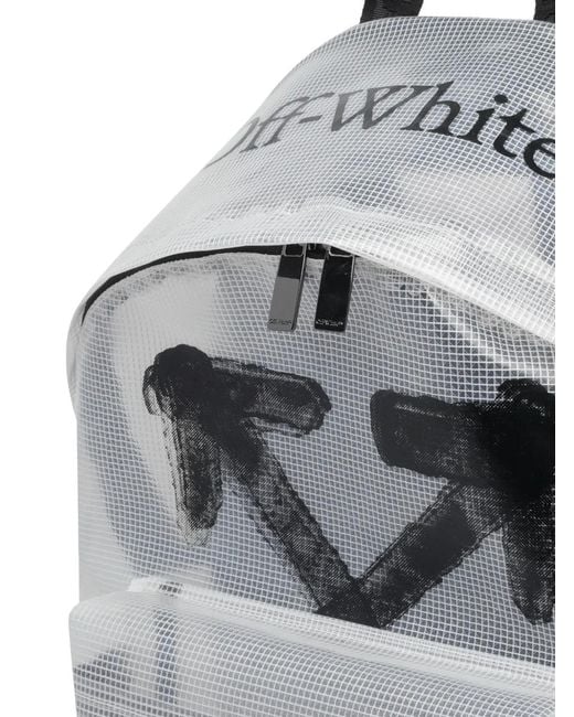 Mochila Heritage Con Logo Off-White c/o Virgil Abloh de hombre de color Gray