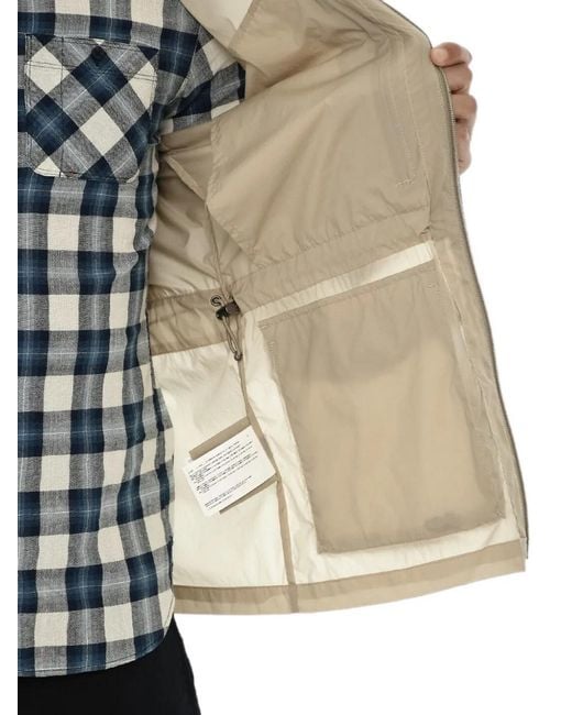 Woolrich Natural Veste À Capuche Et Lien De Resserrage for men