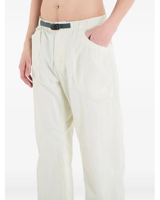 Nike White Acg Dolomiti Straight-Leg Trousers for men