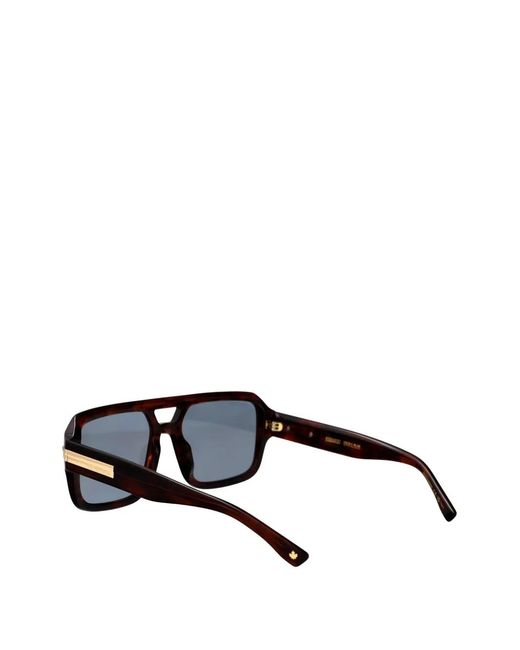 DSquared² Black Browline-Frame Sunglasses for men
