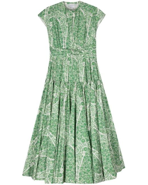 Giambattista Valli Green Côte D'azur-print Maxi Dress
