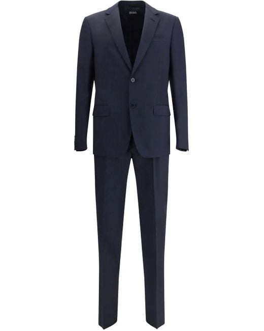 メンズ Zegna シングルスーツ Blue