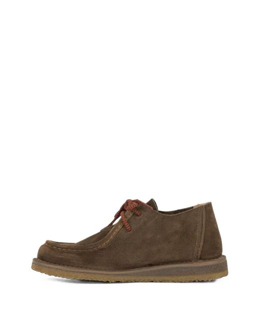 Astorflex Brown Beenflex Suede Lace-Up Boots for men