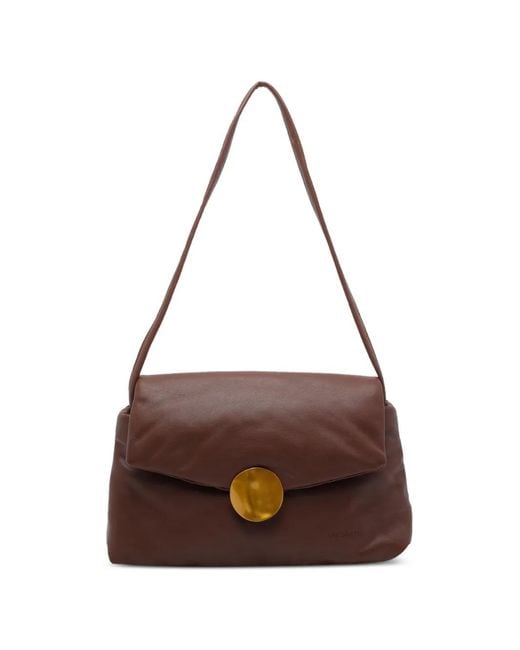 Vic Matié Brown Travel Shoulder Bag