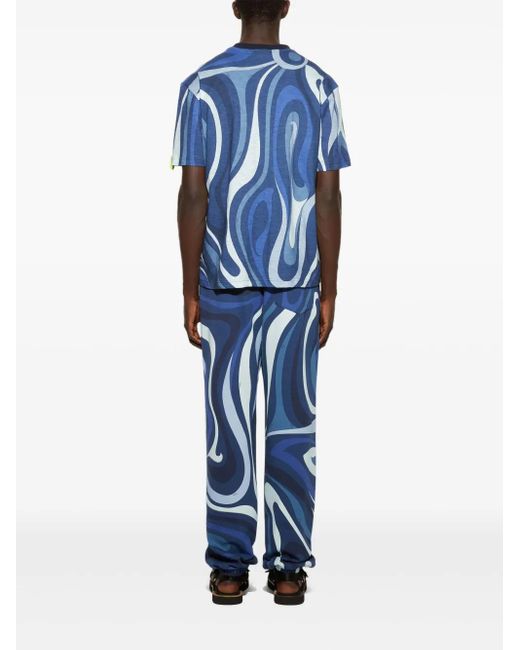 メンズ Emilio Pucci Marmo トラックパンツ Blue