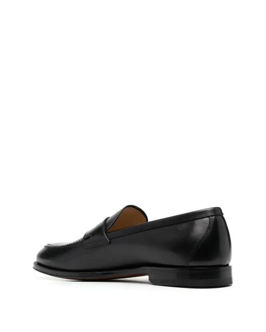 Scarosso Black Stefano Leather Loafers for men