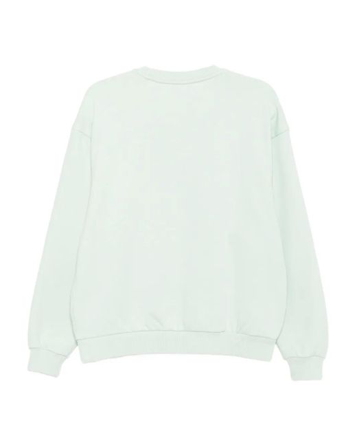 The Upside White Logo-Embroidered Sweatshirt