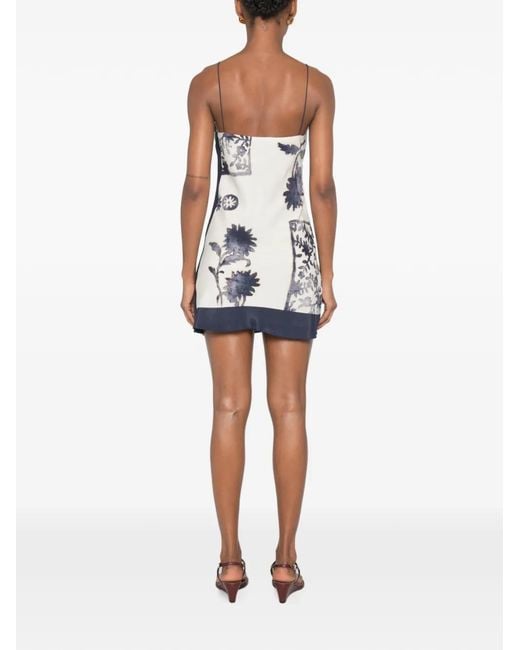 Sir Blue Philipa Slip Floral-Print Spaghetti-Strap Mini Dress