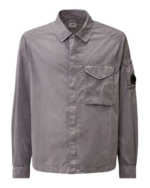 Camisa utility liviana C P Company de hombre de color Gray