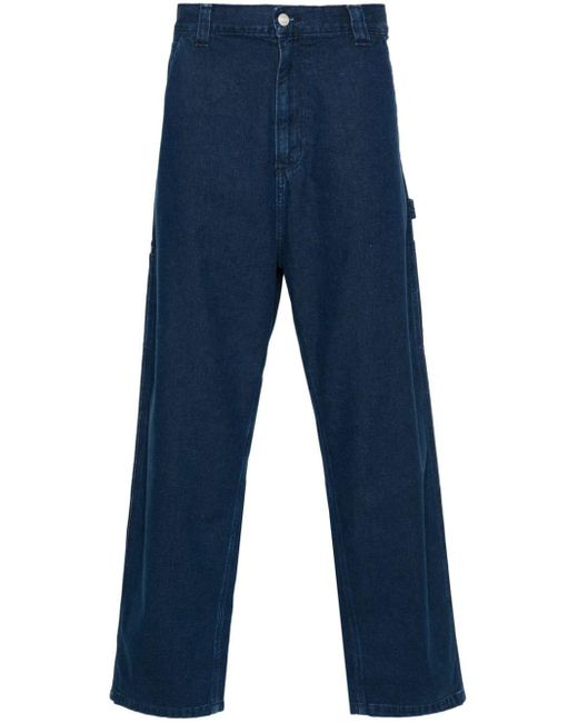 Carhartt Blue Og Single Knee Pant Cotton Jeans for men