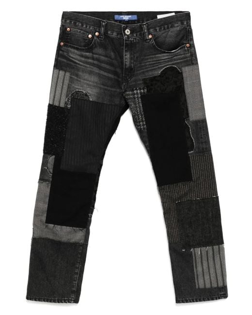 Junya Watanabe Gray Patchwork Jeans for men