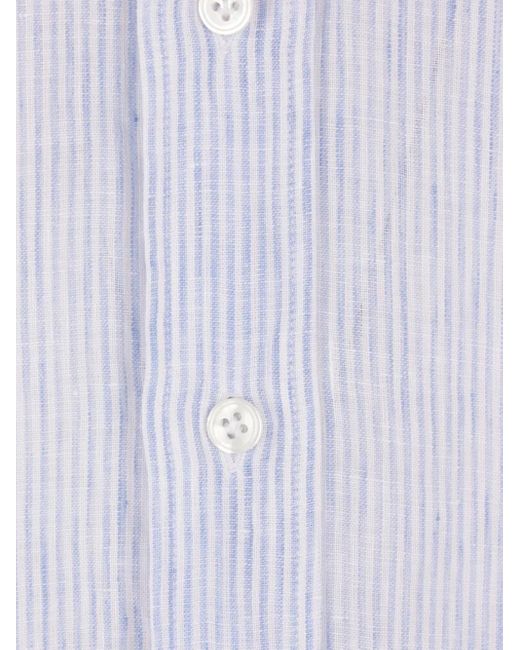メンズ Lardini ストライプ シャツ White