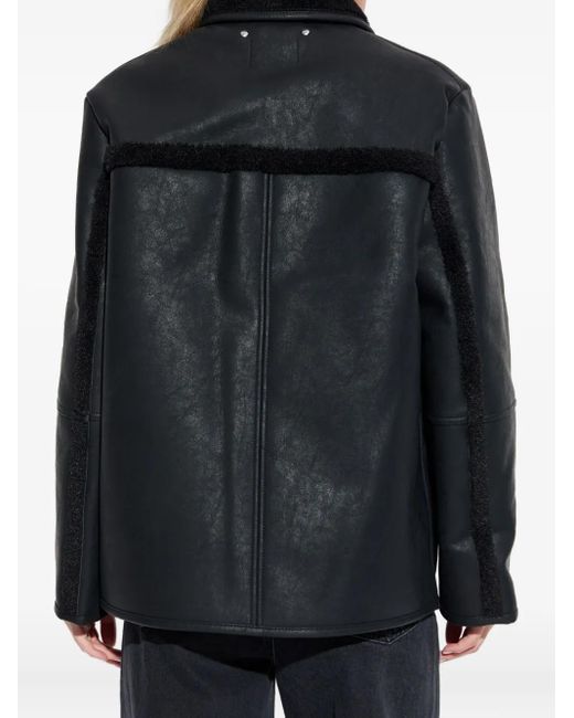 Paul Smith Blue Veste Boutonnée En Cuir Artificiel