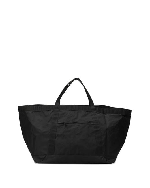 Needles Black Logo Tote Bag for men