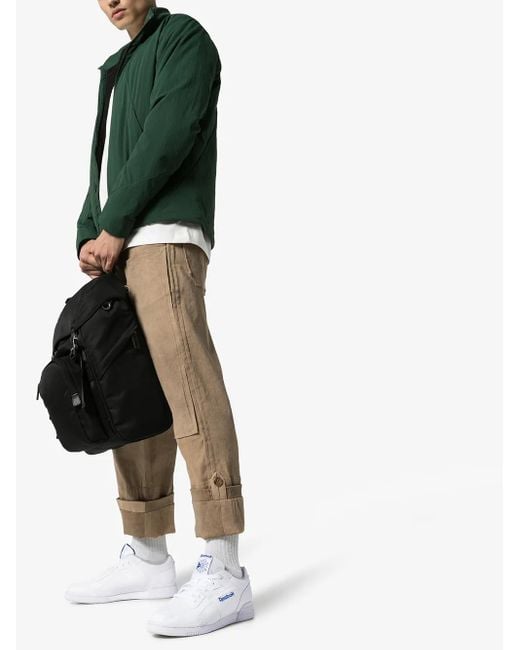 Reebok White Workout Plus Low-Top Sneakers